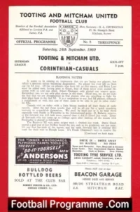 Tooting Mitcham United v Corinthian Casuals 1960