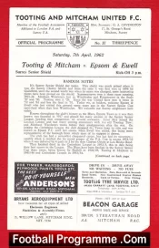 Tooting Mitcham United v Epsom Ewell 1962
