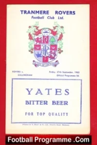 Tranmere Rovers v Gillingham 1963