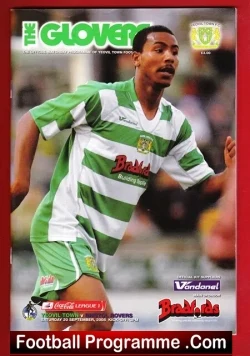 Yeovil Town v Bristol Rovers 2008 - Multi Autographed - football programme
