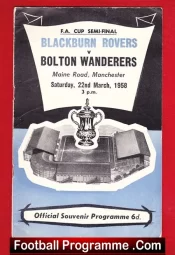 Blackburn Rovers v Bolton Wanderers 1958 – FAC Semi Final