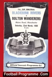 Blackburn Rovers v Bolton Wanderers 1958 – FAC Semi Final