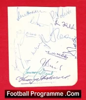 Stockport County Multi Autographed Sheet 1950s – SIGNED