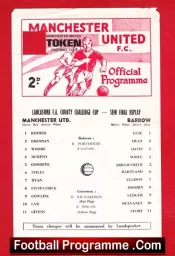 Manchester United v Barrow 1971 – Reserves Semi Final REPLAY