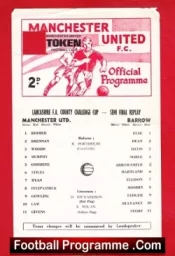 Manchester United v Barrow 1971 – Reserves Semi Final REPLAY