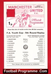 Manchester United v WBA 1976 – FA Youth Cup