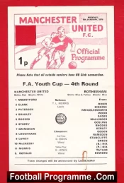 Manchester United v Rotherham United 1976 – FA Youth Cup