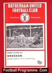 Rotherham United v Wrexham 1971