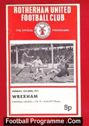 Rotherham United v Wrexham 1971