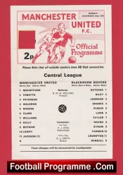Manchester United v Blackburn Rovers 1976 – Reserves Match