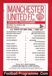 Manchester United v Manchester City 1980 – Youth Cup Semi Final