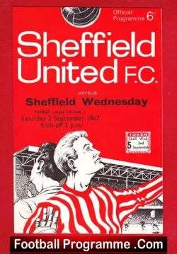  ✅Sheffield United v Stoke City 1967 Sheffield United v Stoke City 1967 Football Programme .COM Football Programmes Memorabilia Football Programme .COM Football Programmes Memorabilia