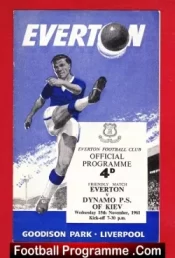 Everton v Dynamo Kiev 1961 – Russian Football Team