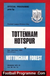 Tottenham Hotspur v Nottingham Forest 1971