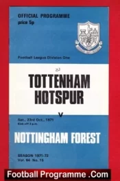 Tottenham Hotspur v Nottingham Forest 1971