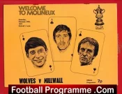 Wolves Wolverhampton v Millwall 1973