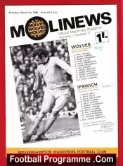 Wolves Wolverhampton v Ipswich Town 1969