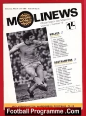 Wolves Wolverhampton v Southampton 1969