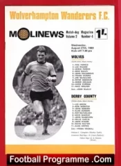 Wolves Wolverhampton v Derby County 1969