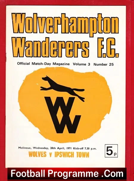 Wolves Wolverhampton v Ipswich Town 1971 - Image 2