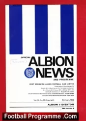 West Bromwich Albion v Everton 1969