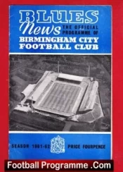 Birmingham City v Blackburn Rovers 1962