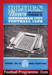 Birmingham City v Aston Villa 1962