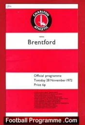 Charlton Athletic v Brentford 1972