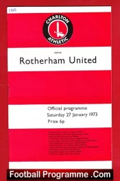 Charlton Athletic v Rotherham United 1973