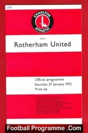 Charlton Athletic v Rotherham United 1973