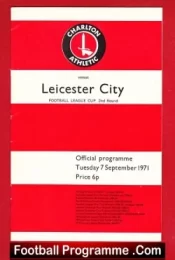 Charlton Athletic v Leicester City 1971
