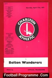 Charlton Athletic v Bolton Wanderers 1971