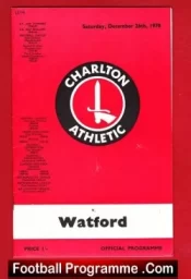 Charlton Athletic v Watford 1970