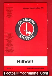 Charlton Athletic v Millwall 1970