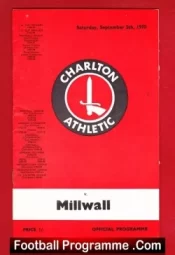 Charlton Athletic v Millwall 1970