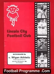 Lincoln City v Wigan Athletic 1980