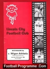 Lincoln City v Wigan Athletic 1980