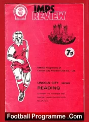 Lincoln City v Reading 1972