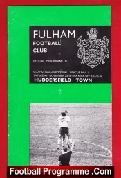 Fulham v Huddersfield Town 1968