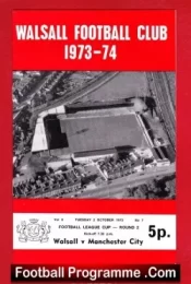 Walsall v Manchester City 1973
