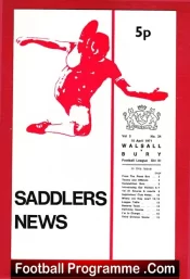 Walsall v Rotherham United 1972