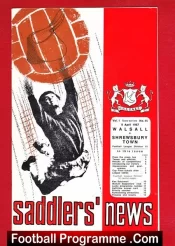 Walsall v Shrewsbury Town 1967