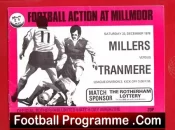 Rotherham United v Tranmere Rovers 1978