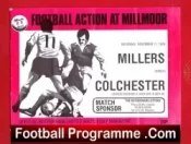 Rotherham United v Colchester United 1978