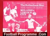 Rotherham United v Lincoln City 1978