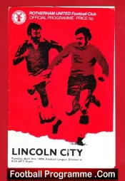 Rotherham United v Lincoln City 1974