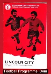 Rotherham United v Lincoln City 1974