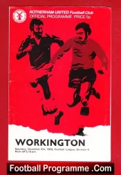Rotherham United v Workington 1973
