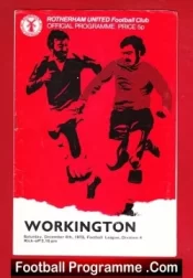 Rotherham United v Workington 1973