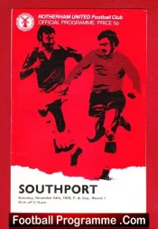 Rotherham United v Southport 1973
